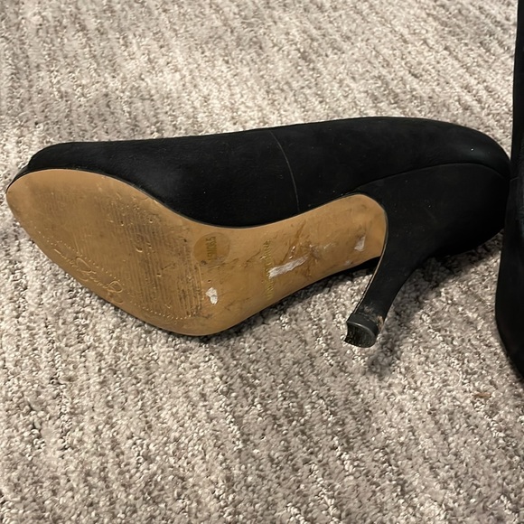 Jessica Simpson genuine suede open toe pumps - Picture 3 of 4